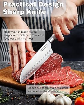 Amazon.com: Cook N Home Kitchen Knife Set with Bamboo Storage